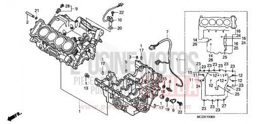 CARTER MOTEUR CB900F7 de 2007